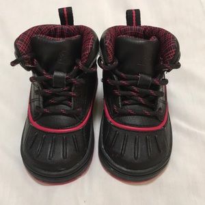 Black NIKE ACH Woodside toddler girl sneakers